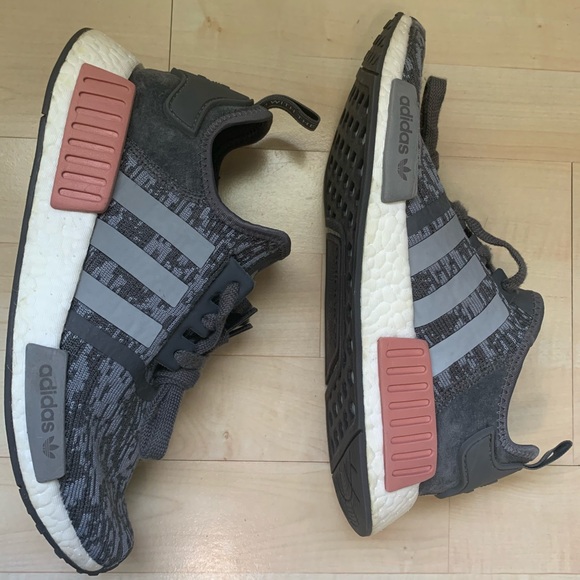adidas nmd r1 heather grey raw pink